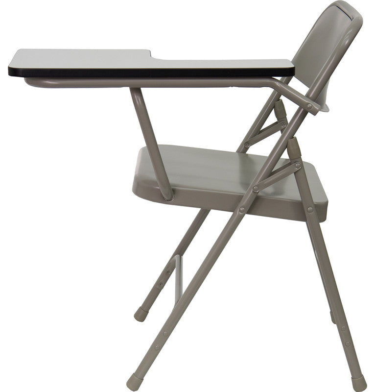Flash Furniture Premium Steel Folding Chair with Left Hand Tablet Arm