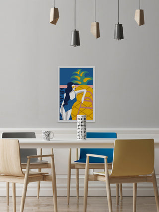 "Summer Holiday" Framed Painting Print, 12"x18"