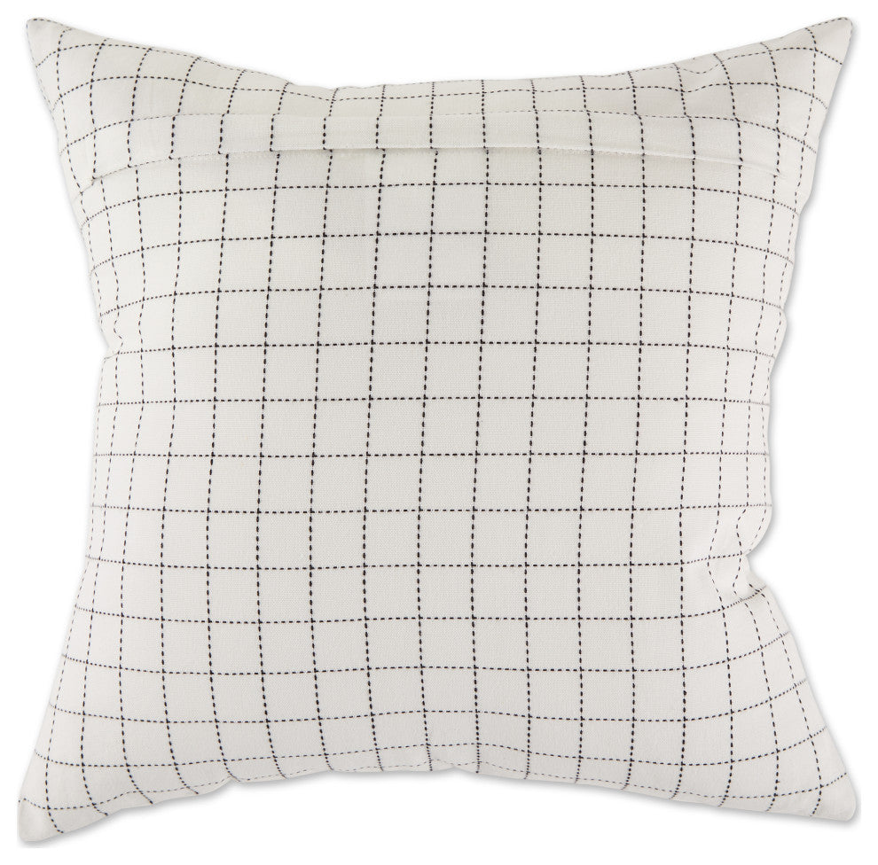 DII Asst DII Black Farmhouse Pillow Cover 18x18", 4 Piece