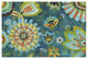 "Decorative Peacock Floral" Digital Paper Print by Silvia Vassileva, 32"x22"