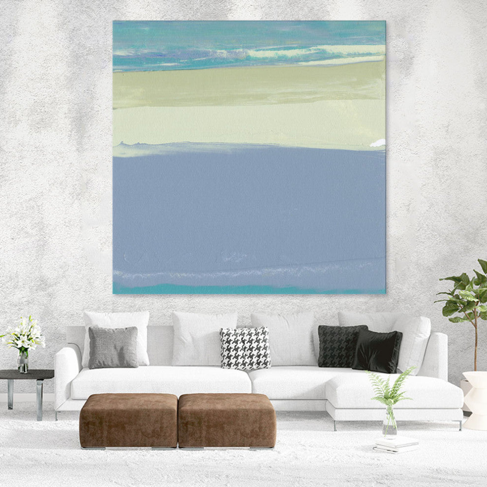 "Blue Coast I" Fine Art Giant Canvas Print, 84"x84"