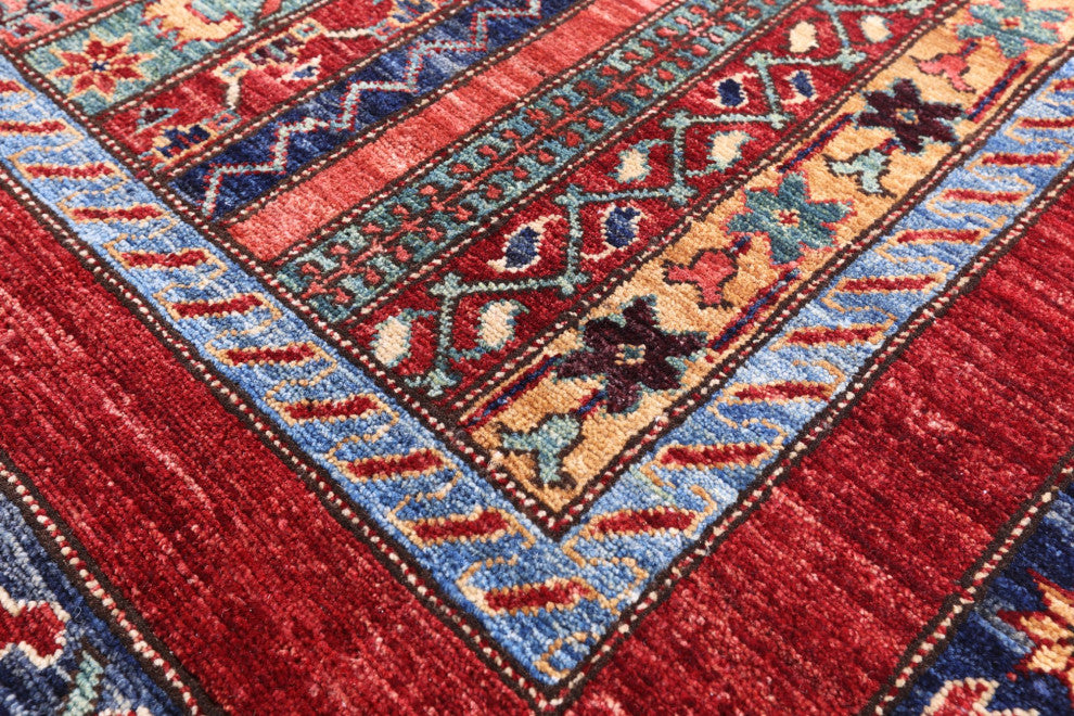 7' 11" X 9' 10" Persian Gabbeh Shall Hand Knotted Wool Rug Q11146