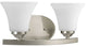 Adorn Collection 2-Light Bath Light, Brushed Nickel