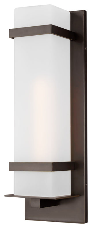Alban Large 1-Light Outdoor Wall Lantern, Antique Bronze