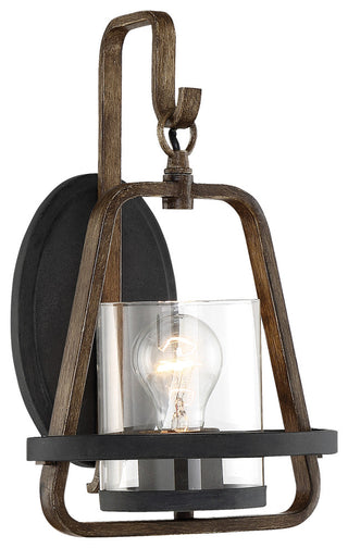 Ryder 1 Light Wall Sconce, Forged Black