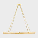 Wingate 48" Wide 1-Light Aged Brass Chandelier