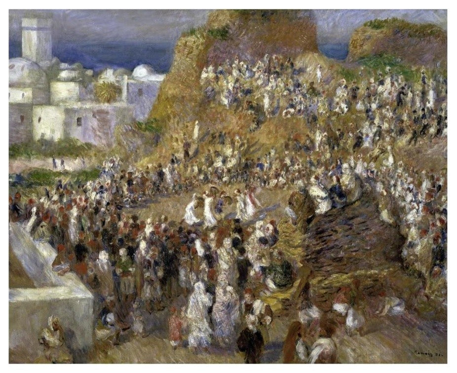 "The Mosque (Arab Holiday)" Paper Print by Pierre-Auguste Renoir, 18"x15"