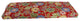 48"X19" Patterned Outdoor Spun Polyester Loveseat Cushion, Alenia Pompeii