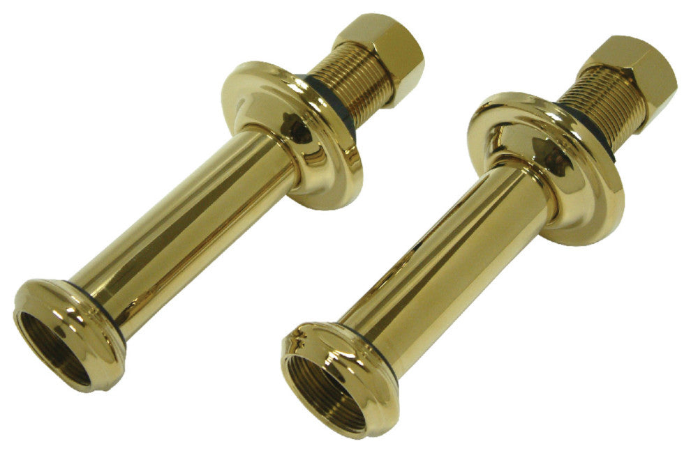 Kingston Brass 6" Wall Union Extension Adapter, Polished Brass