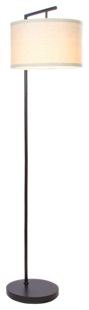 Brightech Montage Modern - Floor Lamp for Living Room Lighting, Black