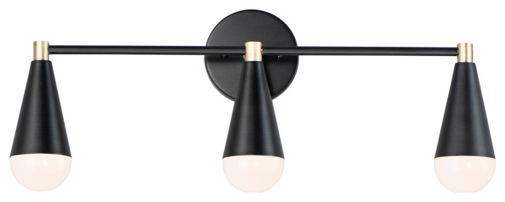 Maxim Lovell LED Bath Vanity 11263BKSBR/BUL