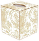 TB442 - Beige Toile Tissue Box Cover