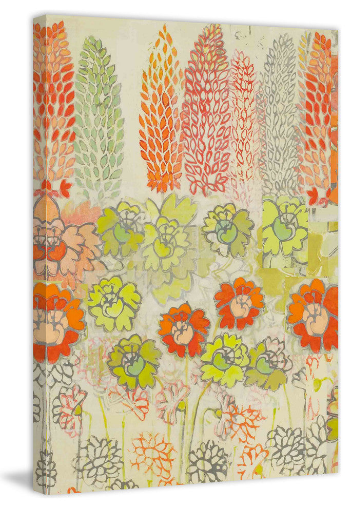 "Big Orange II" Painting Print on Wrapped Canvas