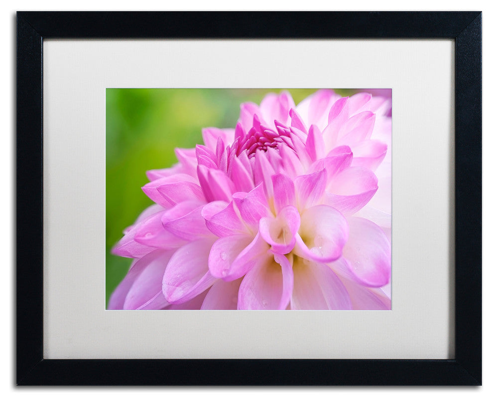 Cora Niele ''Cerise Pink Dahlia'' Matted Framed Art