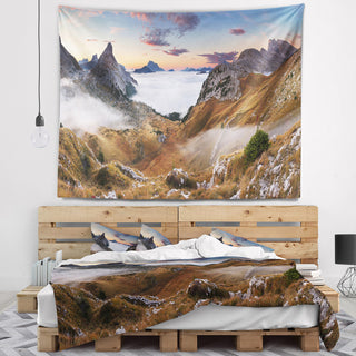 Beautiful Summer Panorama Landscape Wall Tapestry, 80"x68"