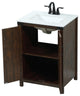 Home Living 19" Farmhouse Expresso-Light Bathroom Vanity