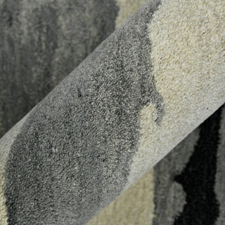 Abstract Gunter Area Rug, Dark Gray, 2' x 3', Abstract