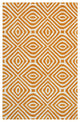 Rust Transitional Modern Modern Stripes Area Rug