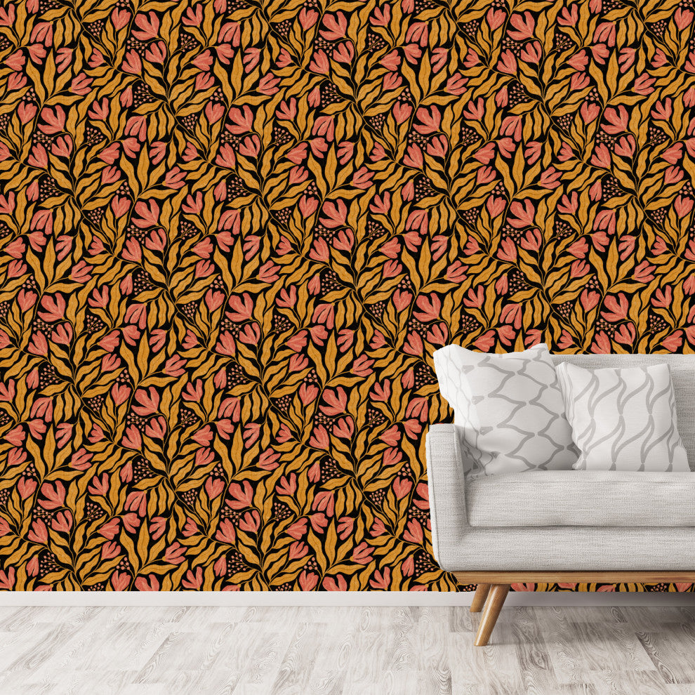 Nadine Dark Wallpaper, 24"x144"