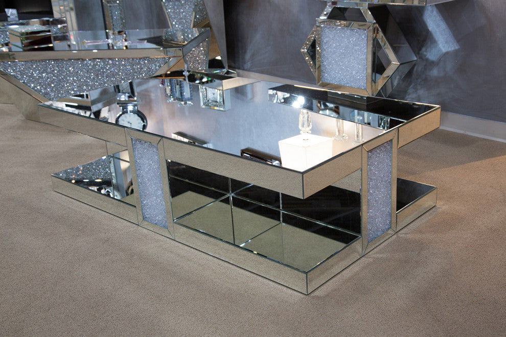 Montreal Rectangular Mirrored Cocktail Table