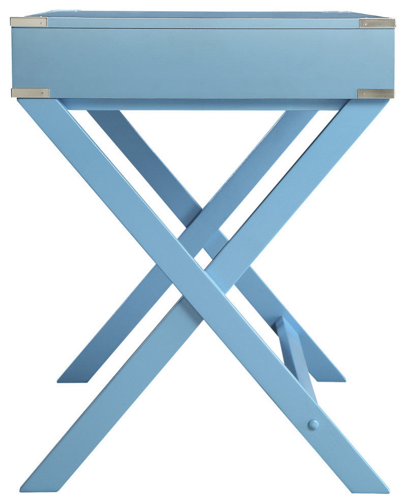 Alastair Campaign Writing Desk, Light Blue