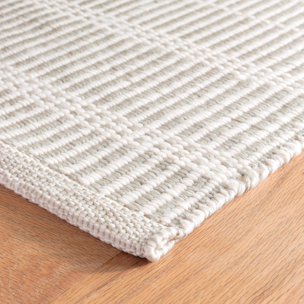 Dash & Albert Marlo Platinum Handwoven Indoor/Outdoor Rug, Grey, 3' x 5'