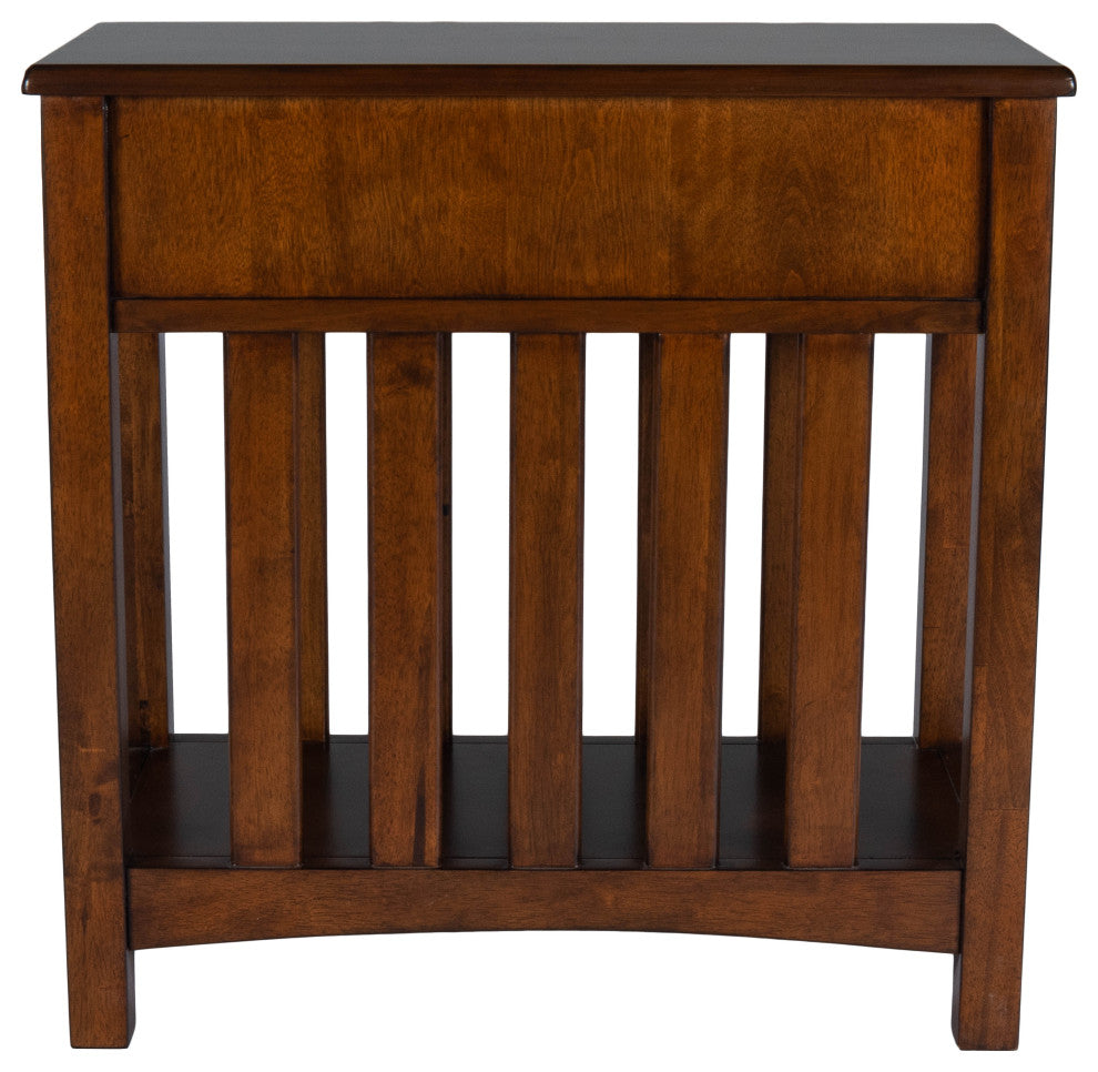 Larina Shaker One Drawer Side Table, Cherry