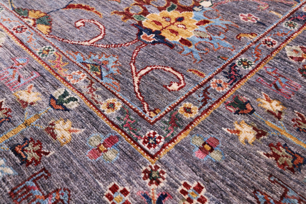 5' 1" X 6' 8" Hand Knotted Persian Tabriz Wool Rug Q7565