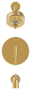 ParmaÂ® Tub & Shower Trim Kit, 1.75gpm with 5-Function Showerhead, Brushed Bronze