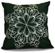 Decorative Outdoor Holiday Pillow Geometric Print, Dark Green, 18"x18"