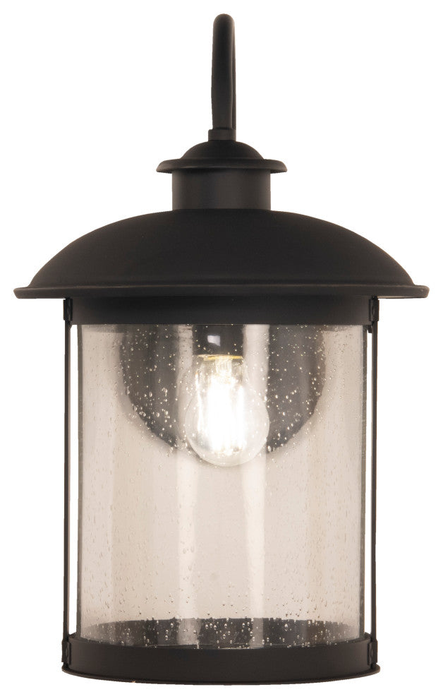 O'Fallon Large 1 Light Outdoor Lantern, Dark Bronze Gilded