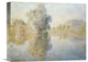 "Early Morning on the Seine at Giverny" Canvas Giclee by Claude Monet, 16"x13"