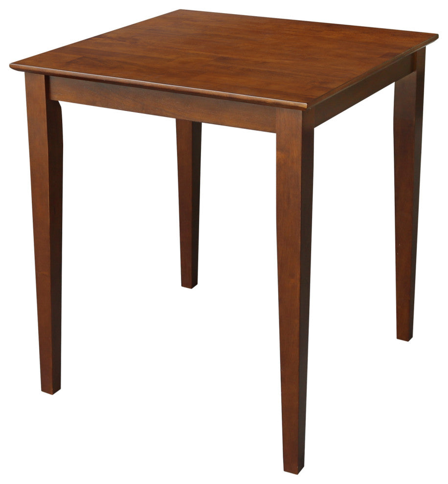 30" x 30" Counter Height Dining Table with 2 X-Back Stools, 24" Seat Height