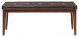 Kona 50" Wide Bench With Cushion, Raisin