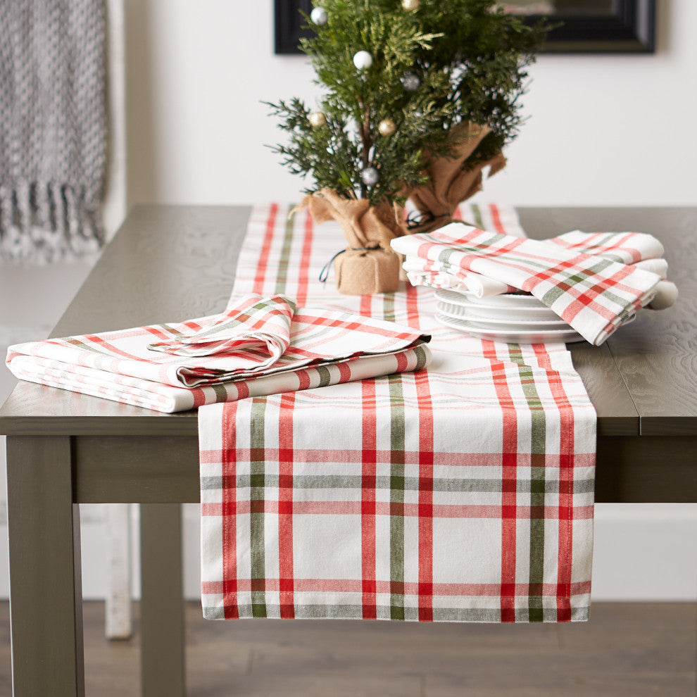 DII Kitchen & Tabletop Jolly Tree Collection Tablecloth 70"
