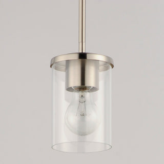 Maxim 90200CL Corona 5"W Mini Pendant - Satin Nickel