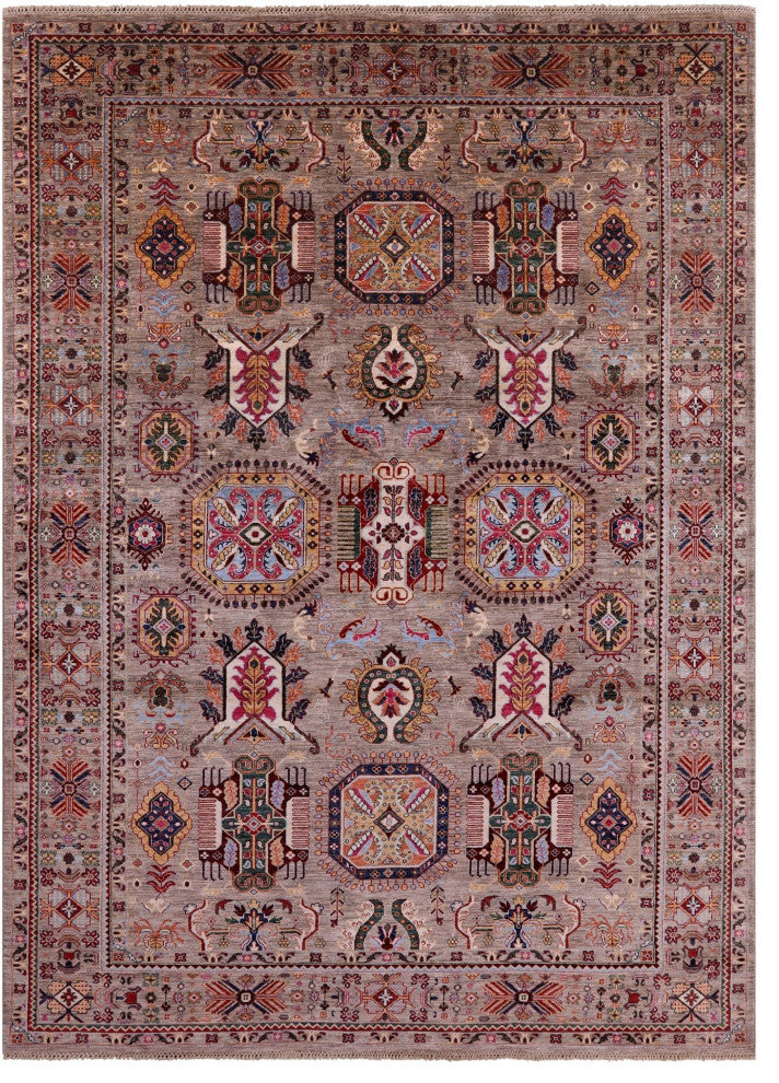 8' 4" X 11' 6" Persian Tabriz Handmade Wool Rug Q7600