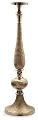 Aluminum Hammered Candlestick