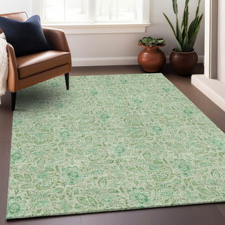 Premium Machine Washable Mayfield AMF660 Sage 2'6" x 3'10" Rug