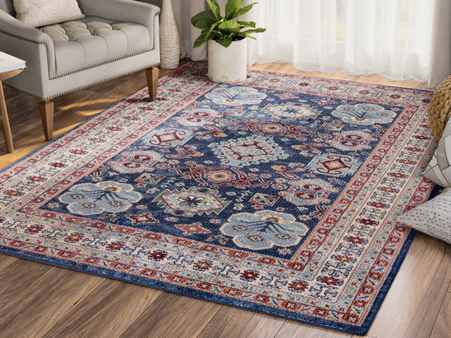 Abani Mesa MES170A Blue Traditional Persian Area Rug