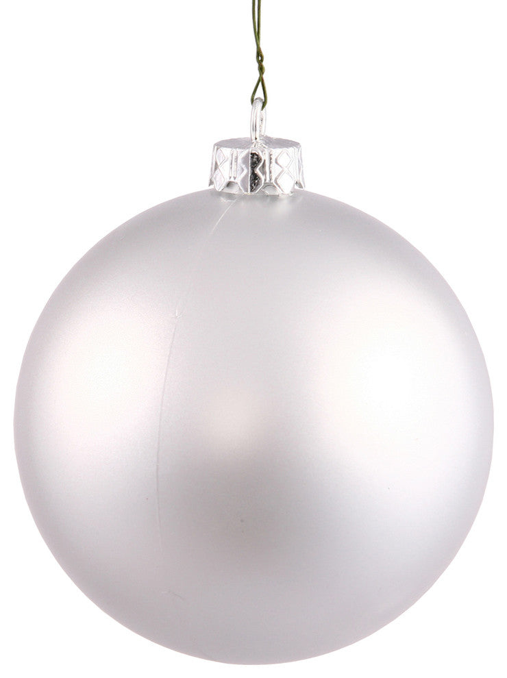 Vickerman 3" Silver Splendor Matte Ball Ornament, 32 per Box