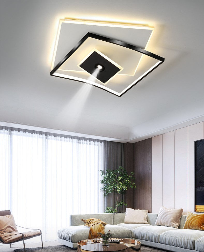 Spa | Dimmable LED Ceiling Lamp, Square, Cool Light