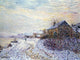 Gustave Loiseau Snow Rifts Near the Seine Premium Canvas Print