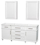 Berkeley Double Bathroom Vanity With Mirror, 72"