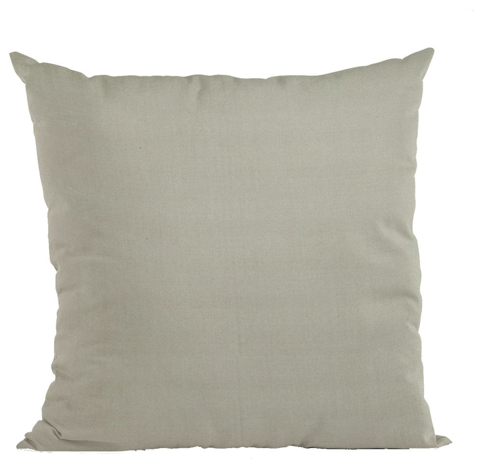 Light Grey Solid Shiny Velvet Luxury Throw Pillow, Double sided 20"x36" King