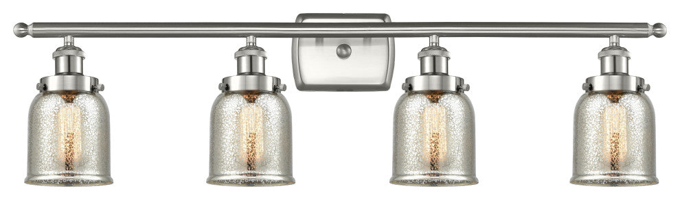 Innovations 916-4W-SN-G58 Bell 4 Light Bath Vanity Light, Brushed Satin Nickel