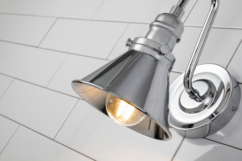 Provence 1 Light Bath Vanity Light in Polished Chrome