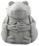 Meditating Buddha Frog Cast Stone Garden Statue