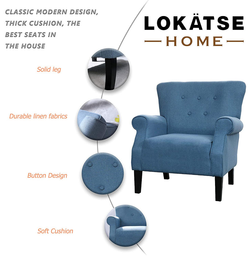 Modern Accent Armchair Single Sofa