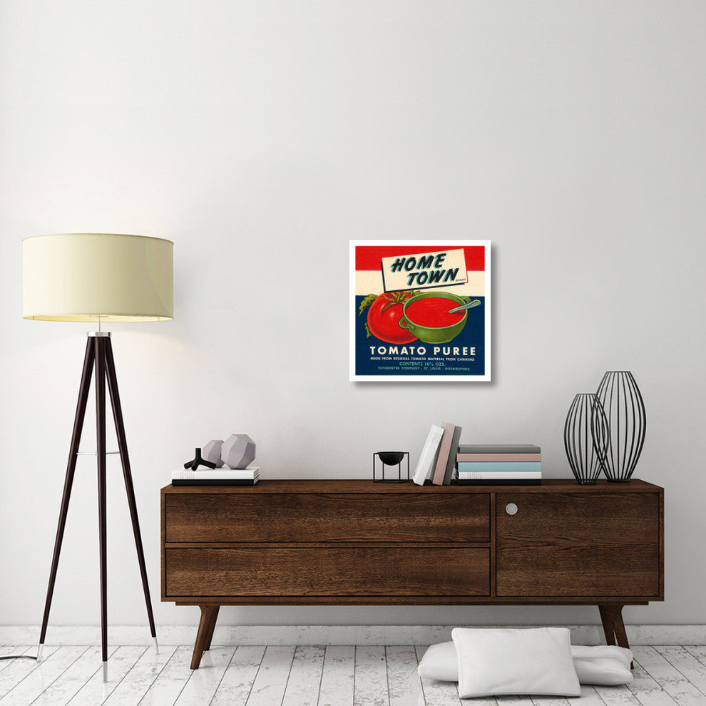 "Home Town Brand Tomato Puree" Digital Paper Print by Retrolabel, 24"x24"